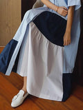 Momentlover Loose Split-joint A-line Long Dress