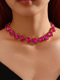 Rhine Stones Chains Necklaces Accessories