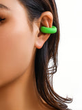 Momentlover Solid Color Geometric Ear Clip