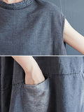 Momentlover Original Split-Joint With Pocket Denim Dress