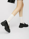 Momentlover Split-Joint Round-Toe Loafers