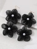 Momentlover Three-Dimensional Flower Drop Earrings