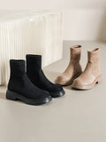 Momentlover Split-Joint Round-Toe Boots