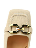 Momentlover Square-Toe Split-Joint Shallow Cut Pumps