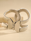 Momentlover Solid Color Snake Chain Hollow Geometric Bracelet Accessories