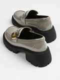 Momentlover Split-Joint Round-Toe Loafers