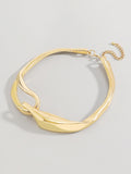 Solid Color Hollow Geometric Necklaces Accessories