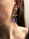 Momentlover Original Statement Contrast Color Earrings