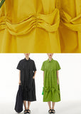 Momentlover Black Peter Pan Collar Cozy Vacation Long Dresses LY1191