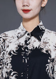 Momentlover Stylish Colorblock Ruffled Oversized Print Chiffon Shirt Dress Spring LY1976