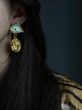 Momentlover Geometric Eye Shape Earrings Accessories Drop Earrings