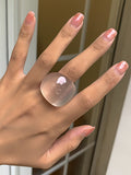 Momentlover Original Solid Color Geometric Resin Rings Accessories