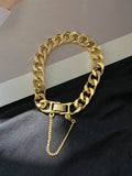 Stylish Selection Two Pieces Chains Bracelet Accessories + Necklaces Accessories