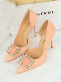 Momentlover Shallow Cut Pointed-Toe Scarpin Salto Pumps