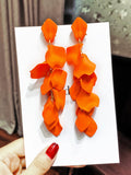 Momentlover Stylish Tasseled Acrylic Earrings Accessories