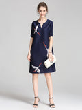 Momentlover Original Elegant Crane Printed Mini Dress