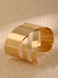 Momentlover Solid Color Hollow Geometric Bracelet Accessories