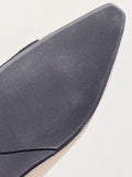 Momentlover V-Cut Split-Joint Pointed-Toe Contrast Color Flats Flat Shoes