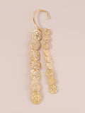 Momentlover Tasseled Solid Color Geometric Drop Earrings