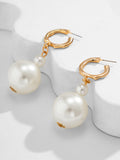 Momentlover Beaded Pearls Earrings Accessories Drop Earrings