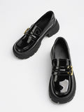 Momentlover Split-Joint Round-Toe Loafers