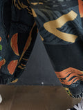 Momentlover Original Cartoon Printed With Pocket Harem Denim Overalls