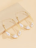 Momentlover Normcore Tasseled Pearl Ear-Ring