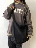 Momentlover Casual Canvas Solid Color Bags Accessories