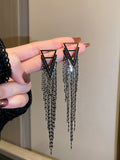 Momentlover Original Statement Rhinestone Geometric Earrings