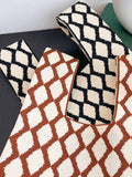 Momentlover Rhombus Woven Handbag Bags Accessories