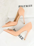 Momentlover Shallow Cut Pointed-Toe Scarpin Salto Pumps