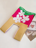 Momentlover Floral Woven Handbag Bags