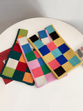 Momentlover Casual Checkerboard Contrast Color Color-Block Bags Accessories Handbags