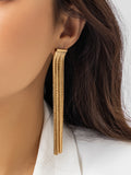 Momentlover Tasseled Solid Color Earrings Accessories