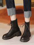 Momentlover Split-Joint Lace-Up Dr. Martens Boots Boots