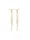 Momentlover Tasseled Geometric Drop Earrings