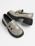 Momentlover Split-Joint Round-Toe Loafers
