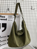 Momentlover Casual Canvas Solid Color Bags Accessories