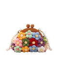 Momentlover Flower Shape Chains Handbags Crossbody Bags