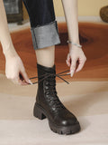 Momentlover Split-Joint Lace-Up Dr. Martens Boots Boots