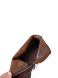 Momentlover Zipper Solid Color Round-Toe Boots