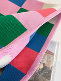 Momentlover Casual Checkerboard Contrast Color Color-Block Bags Accessories Handbags