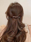Momentlover Solid Color Geometric Hair Clips