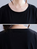 Momentlover Urban Loose Split-Joint Half Sleeve Dress