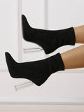 Momentlover Split-Joint Pointed-Toe Pumps Boots