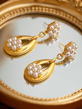 Momentlover Flower Shape Chains Earrings Accessories