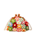 Momentlover Flower Shape Chains Handbags Crossbody Bags