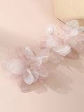 Momentlover Three-Dimensional Flower Drop Earrings