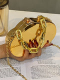 Momentlover Original Creation Chains Geometric Alloy Bags Accessories