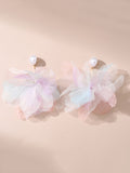 Momentlover Three-Dimensional Flower Drop Earrings